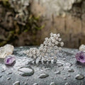 A Vintage Sparkling Crystal Climber Drop Earring Set