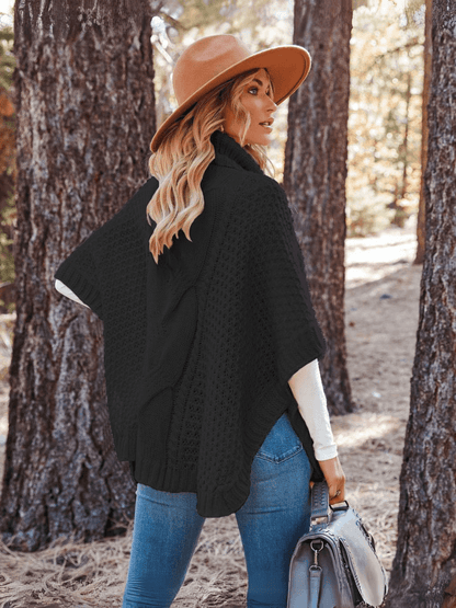 Milligan Oversized Turtleneck Sweater - Black