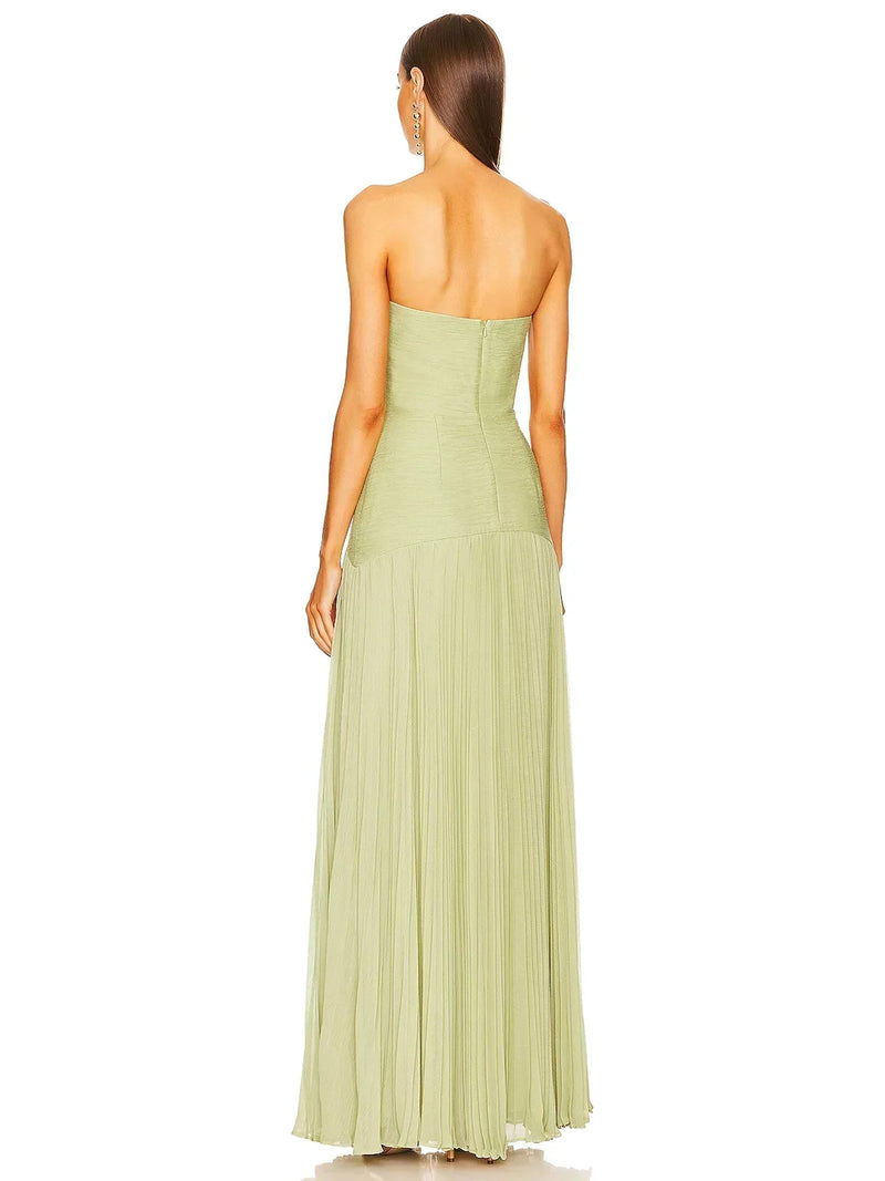 Morgane - Sleeveless Drop-waist Maxi Dress