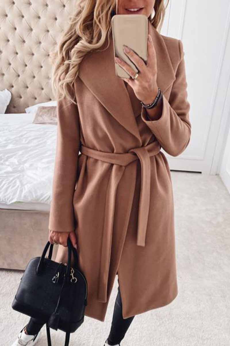 Lapel Color Coat(3 Colors)