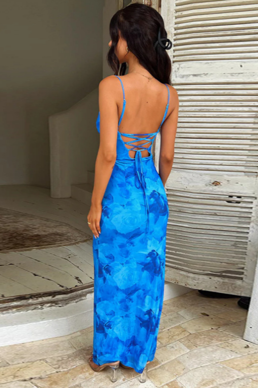 Delphine - Blue Maxi Dress