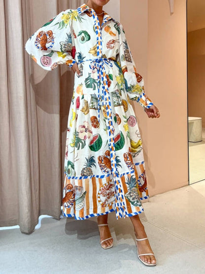 Theo Shirtdress in Multi