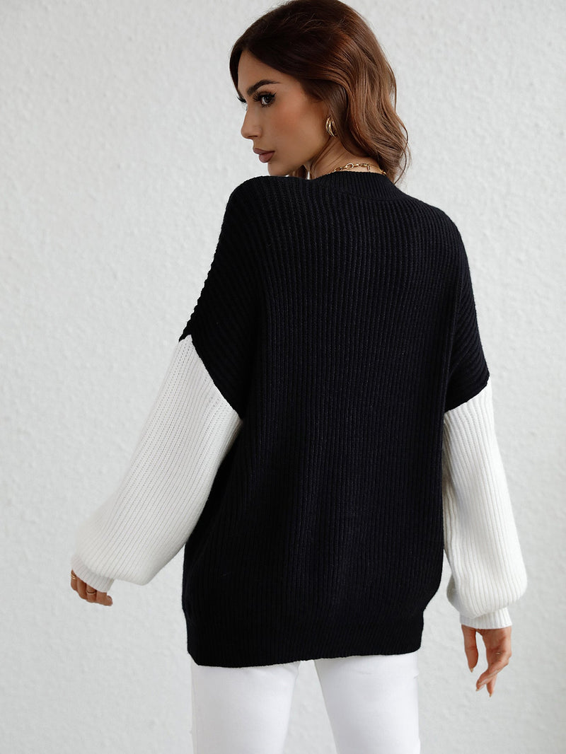 Estatia Knit Sweater - Black