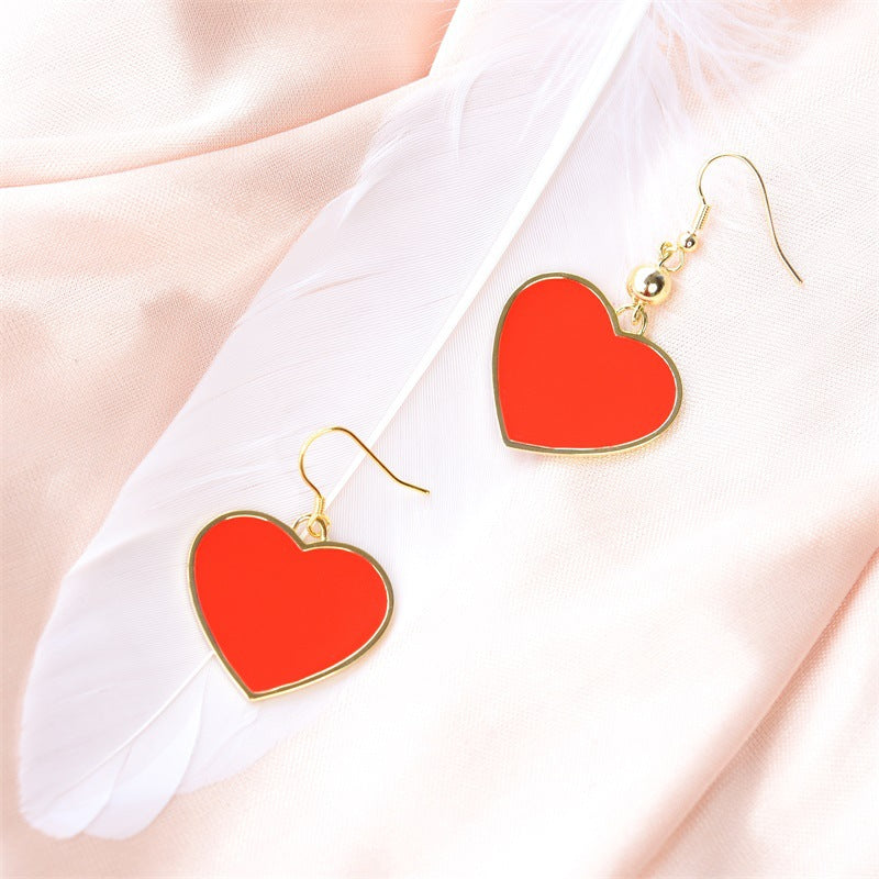 Romantic Red Heart Earrings