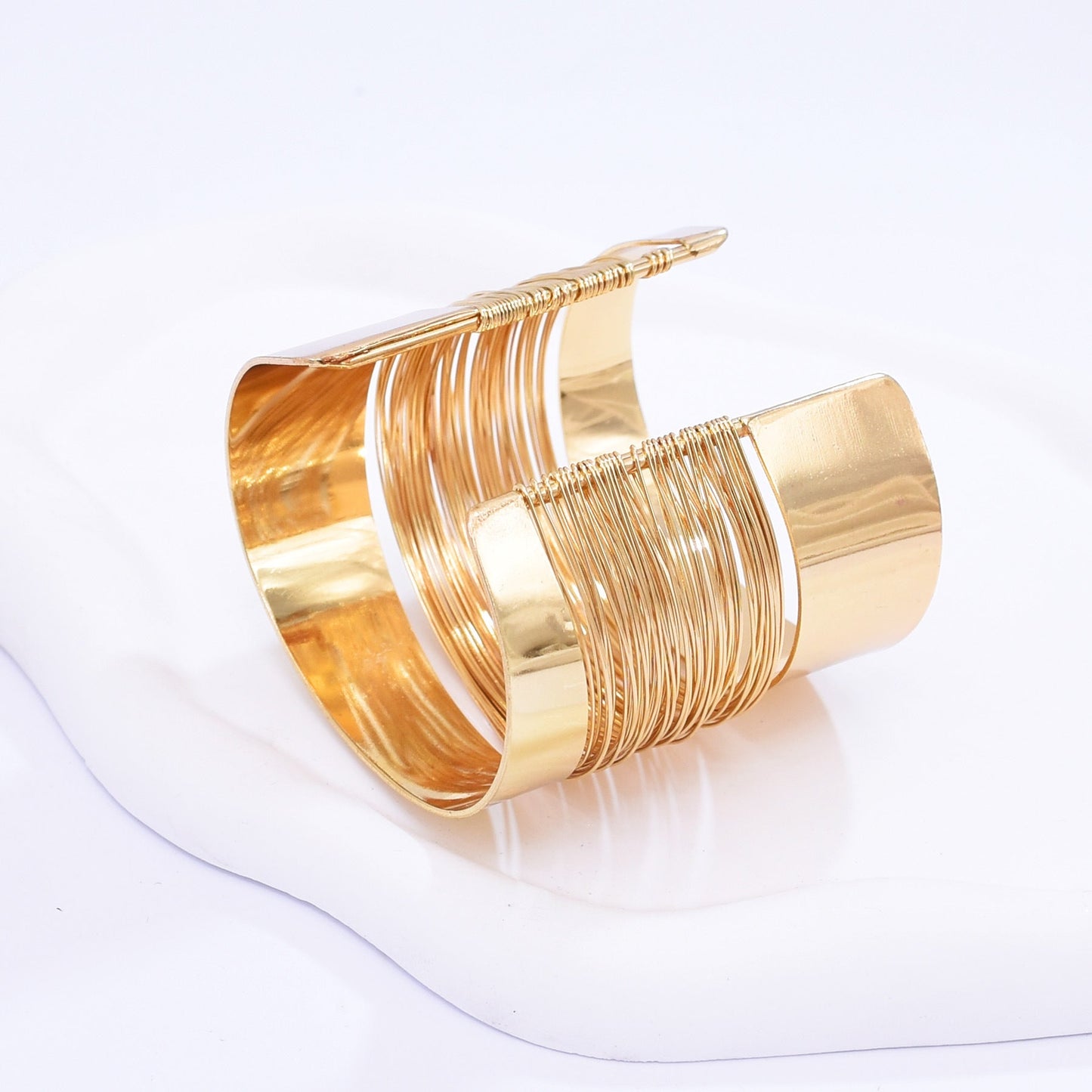Gold Wire Wrap Bracelet