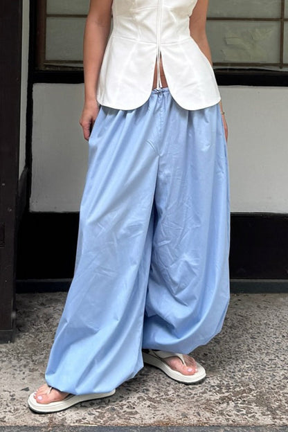Street Cotton Lantern Loose Pants