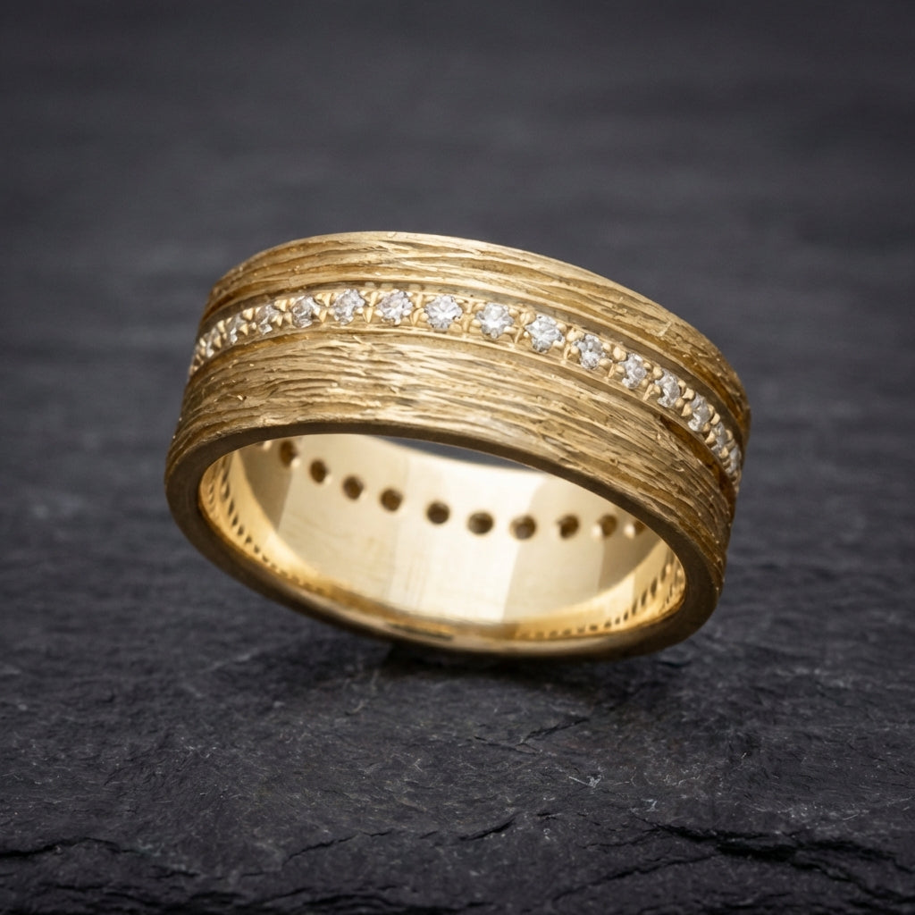 Vintage Gold Fine Zirconia Ring