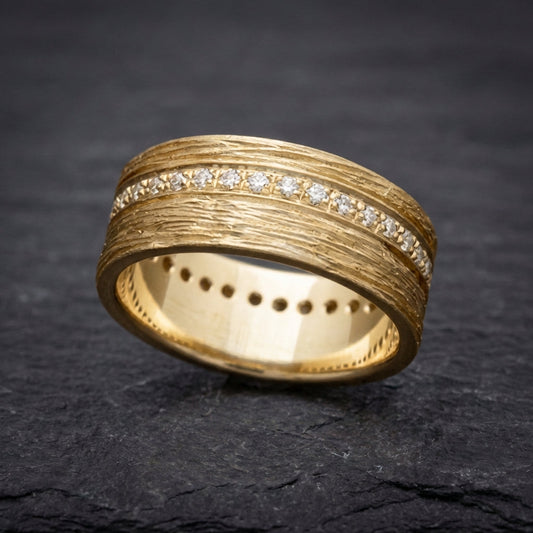 Vintage Gold Fine Zirconia Ring