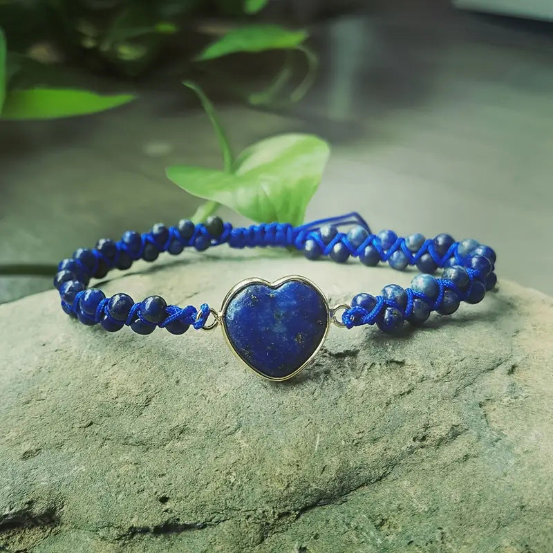 Lapis Lazuli Heart Bracelet