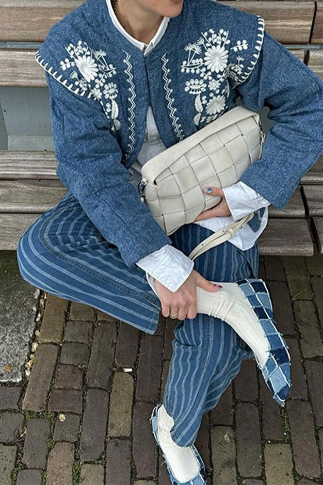 Blue Cotton Coat