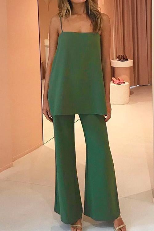 Moxidress Cami Top Wide Leg Pants Set