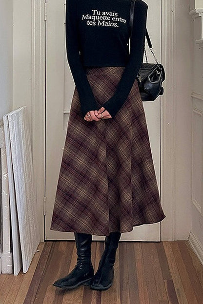 Red Mohair Skirt