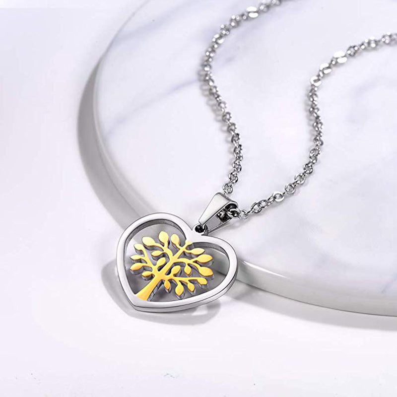Classic Tree Heart Necklace