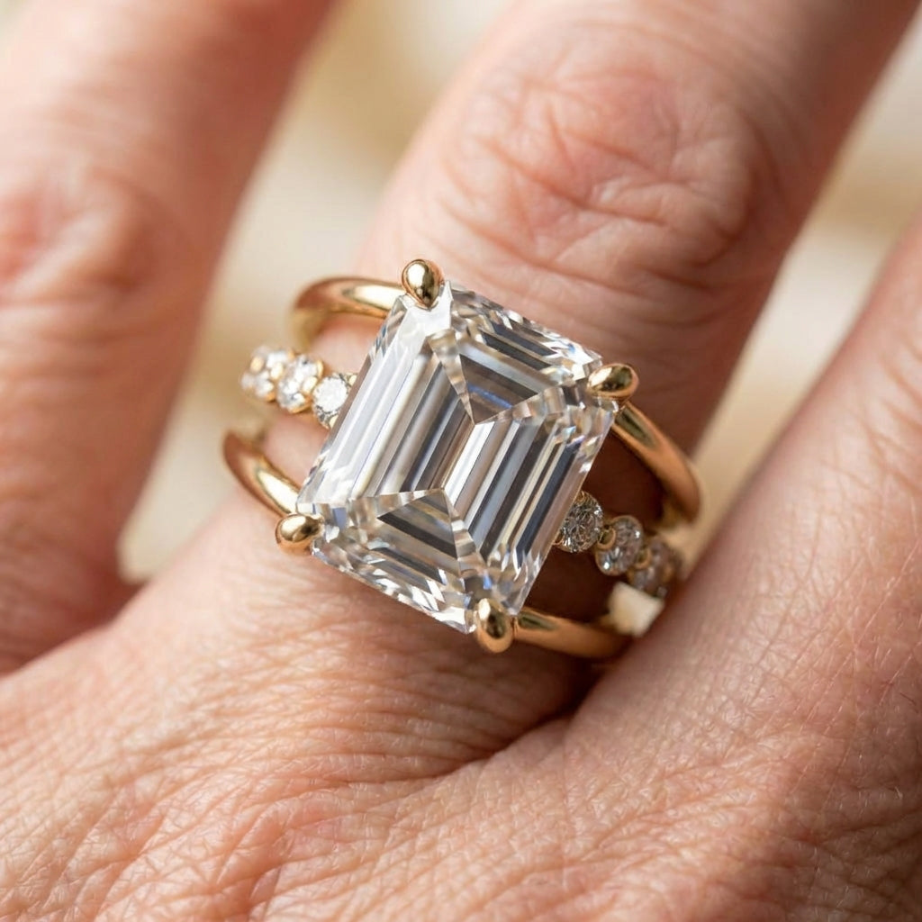 Vintage Zirconia Gold Layered Ring