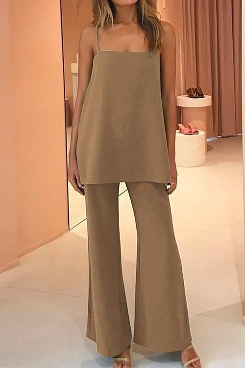 Cami Top and Wide Leg Pants Set