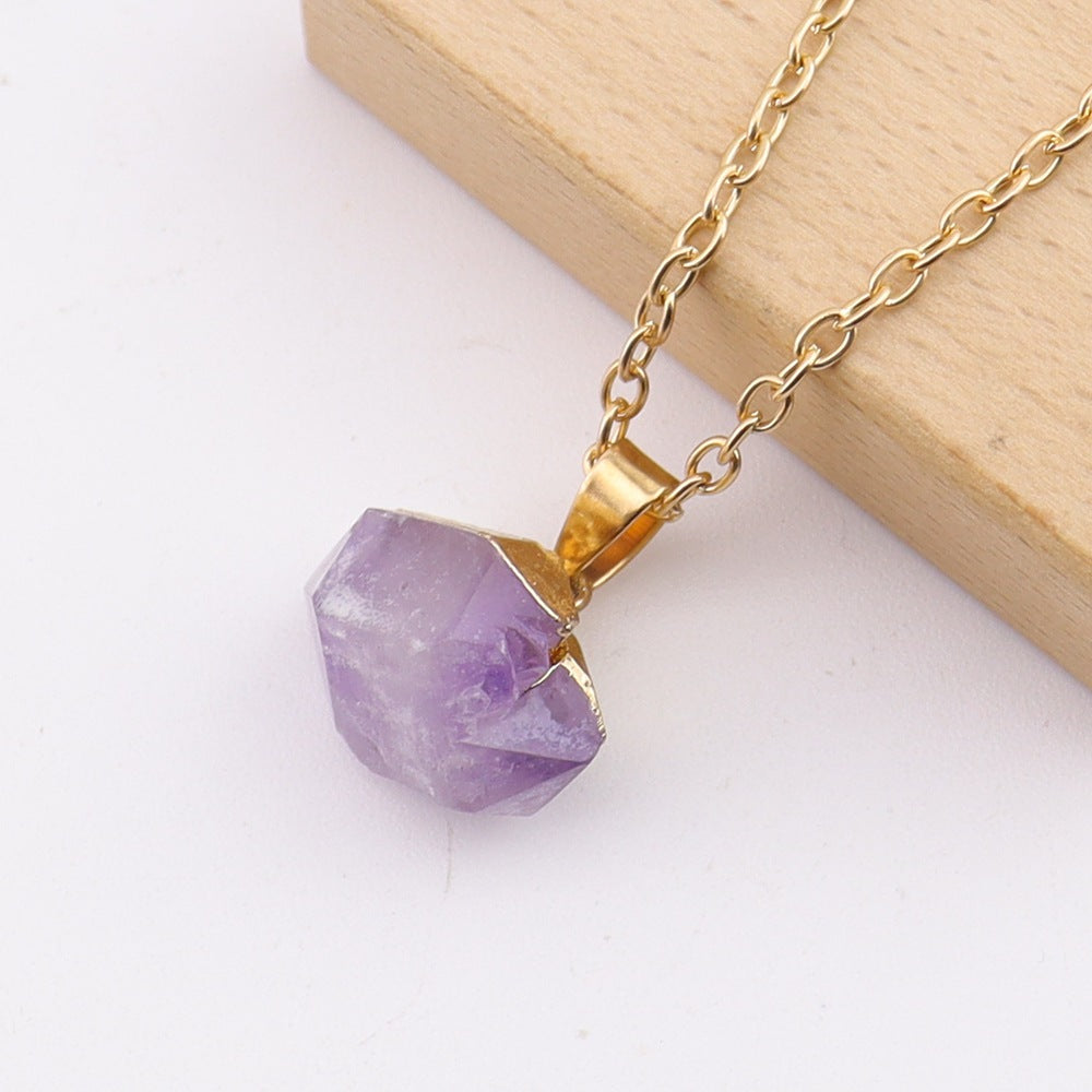 Raw Amethyst Necklace