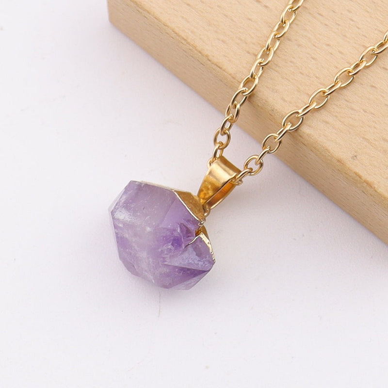 Raw Amethyst Necklace