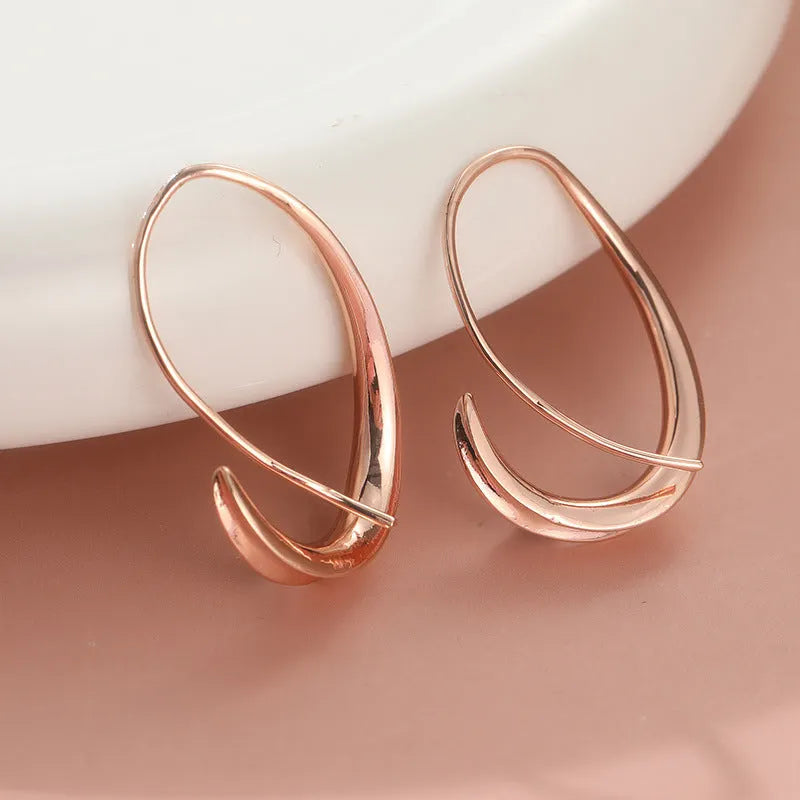 Modern Rose Gold Earrings