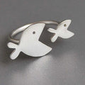 Minimalist Fish Open Ring