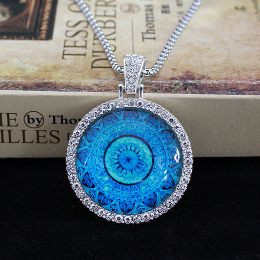 Elegant Blue Evil Eye Necklace