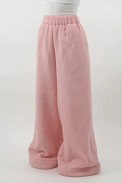 Warm Fleece Lined Knit Pants