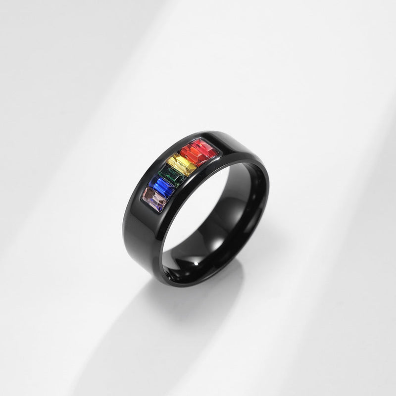 Rainbow Gemstone Ring
