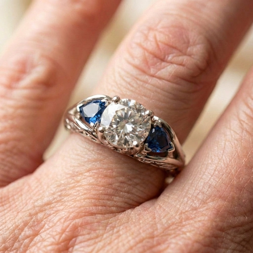 Vintage Boutique White Zircon Rings