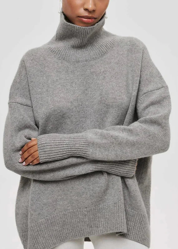Cozy Turtleneck Pullover - Color Sweater