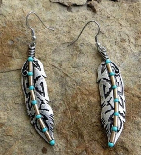 Bohemian Feather Earrings