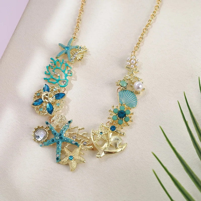 Elegant Oceanic Charm Necklace