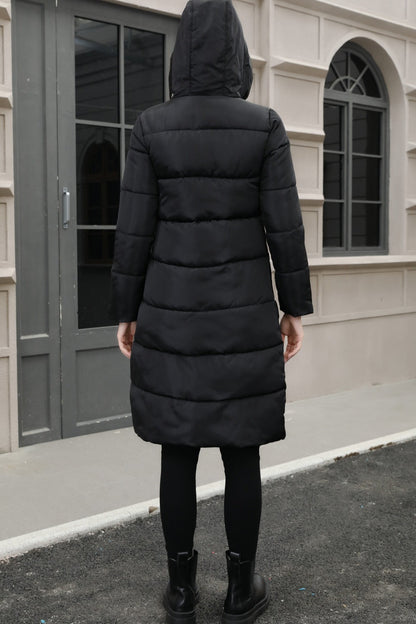 Hooded Longline Puffer Coat