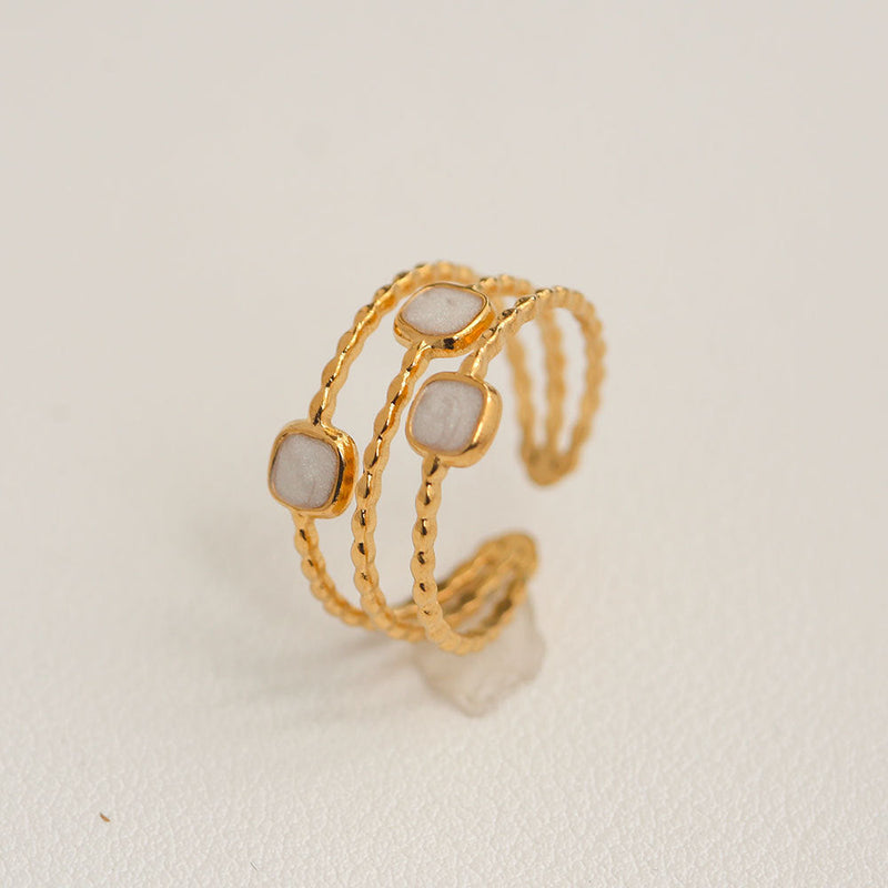 Vintage Pearl Cuff Ring