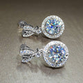 Elegant Round Crystal Dangle Drop