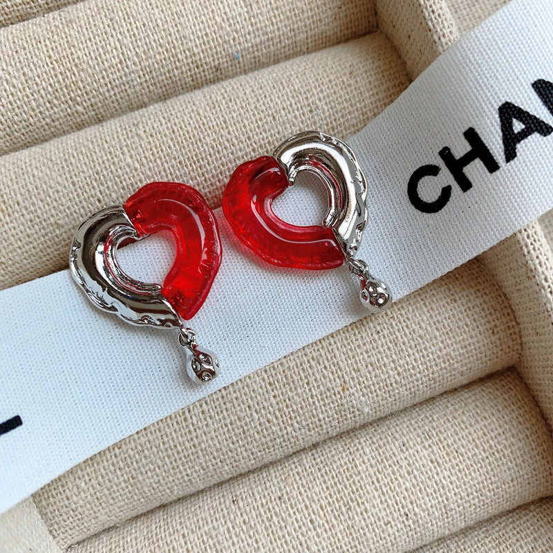 Red Heart Earrings