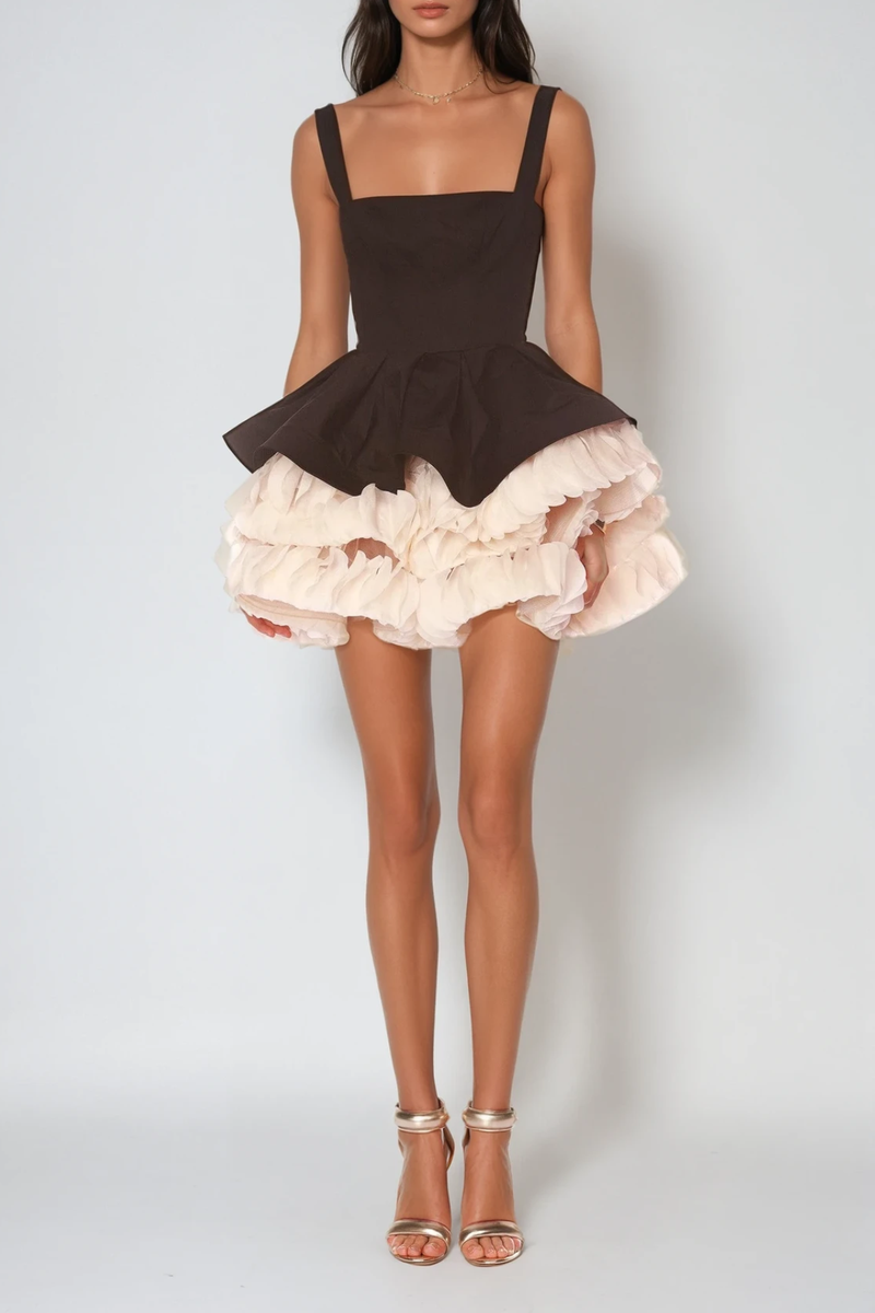 Davorka Sleeveless Puffy Mini Dress