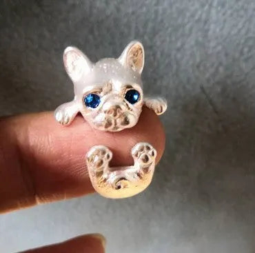 Cute French Bulldog Ring