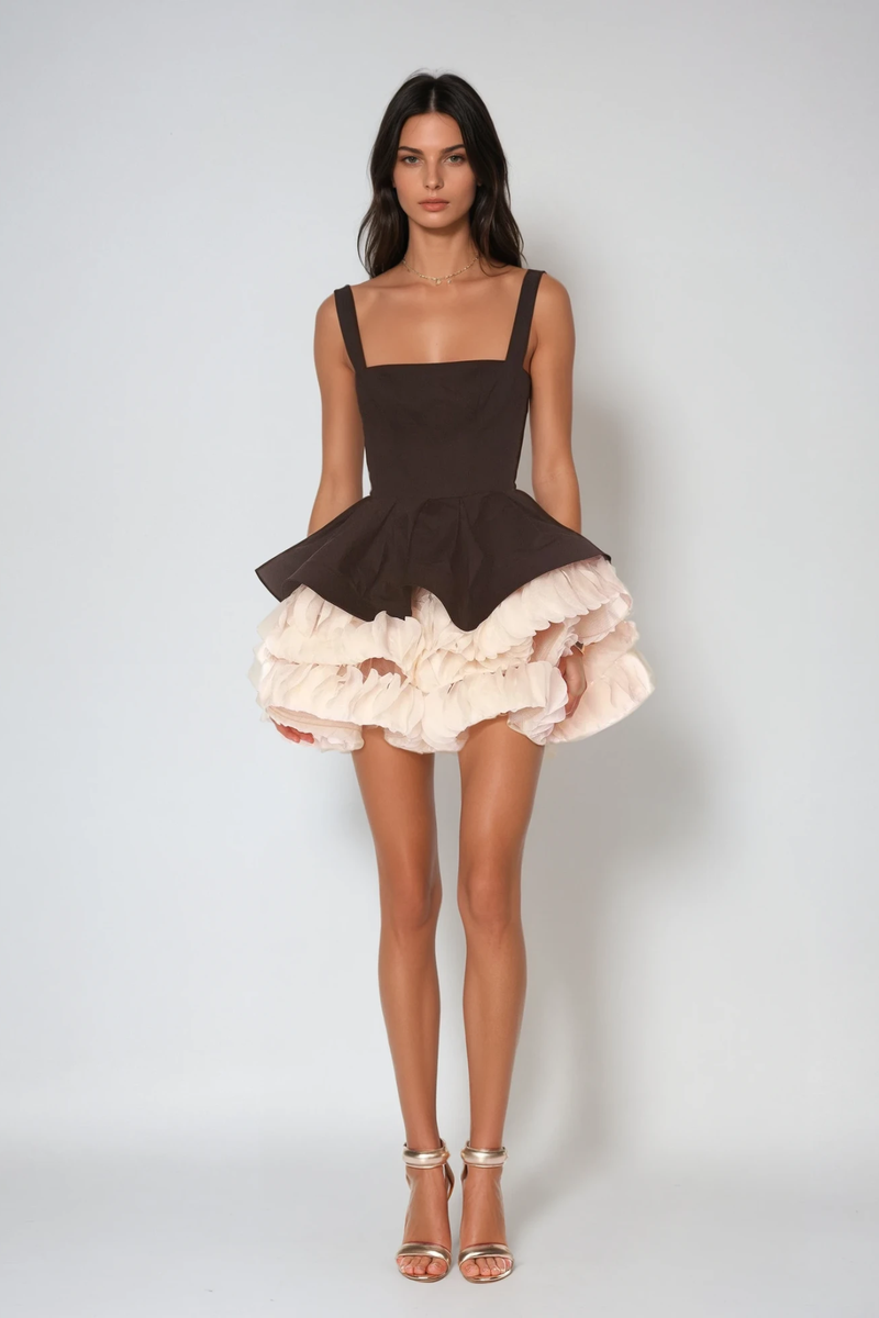 Davorka Sleeveless Puffy Mini Dress