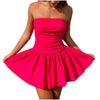 Off-shoulder Sleeveless Midi Dress for
