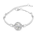 Vintage Silver Round Center Bangle
