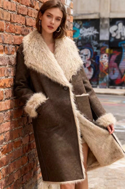 Long Double-sided Reversible Winter Coat