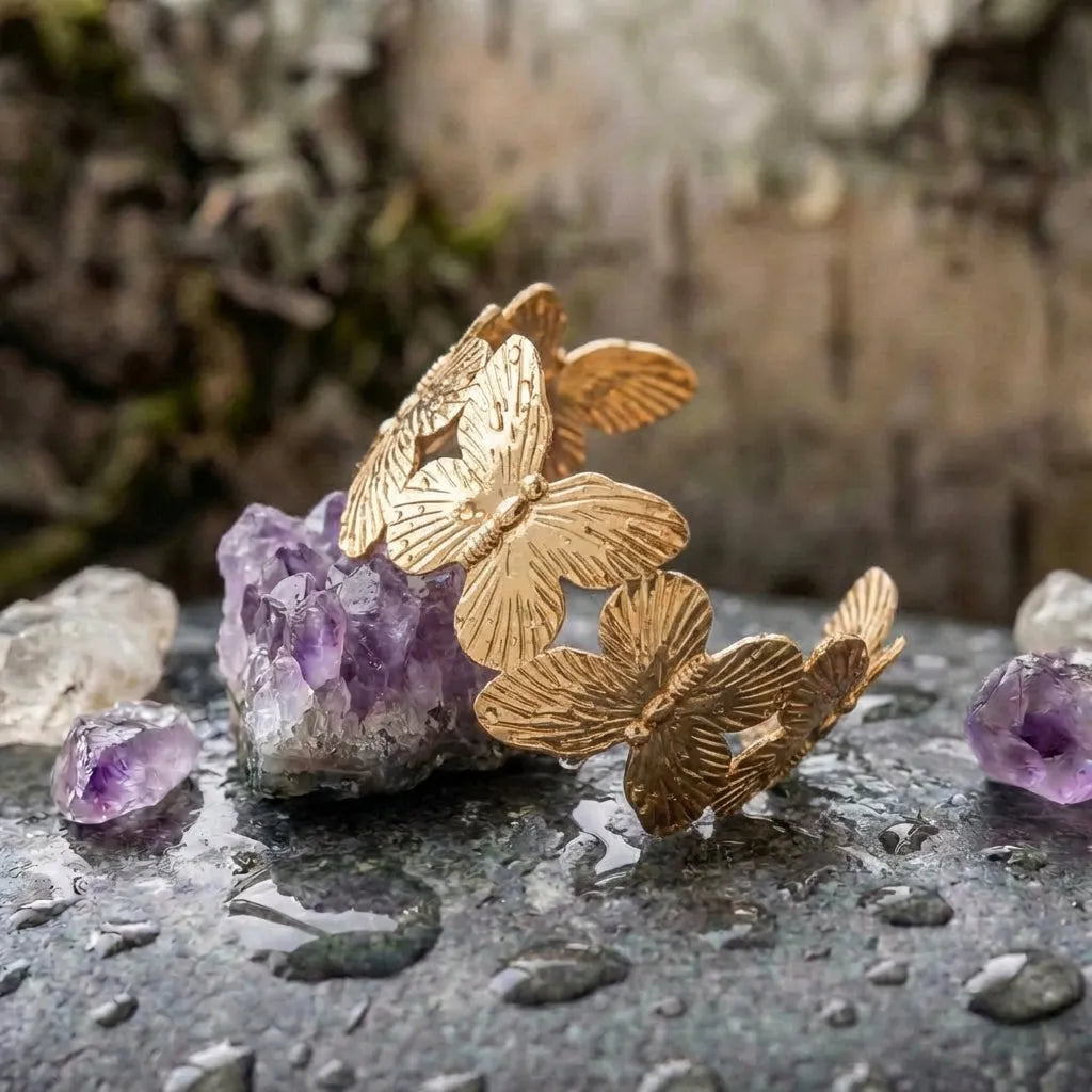 Vintage Butterfly Cuff Bracelet