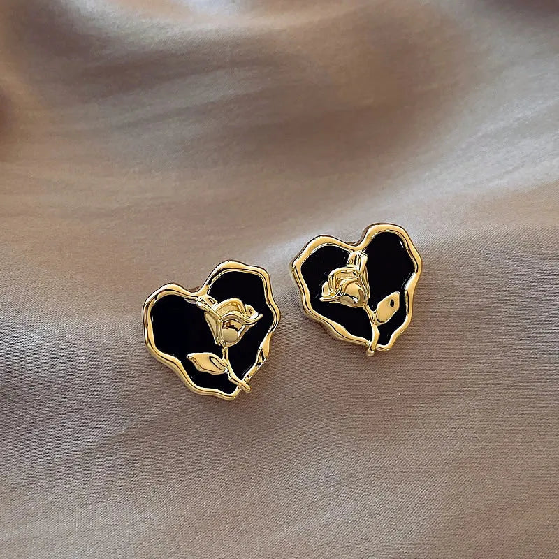 Elegant Rose Earrings