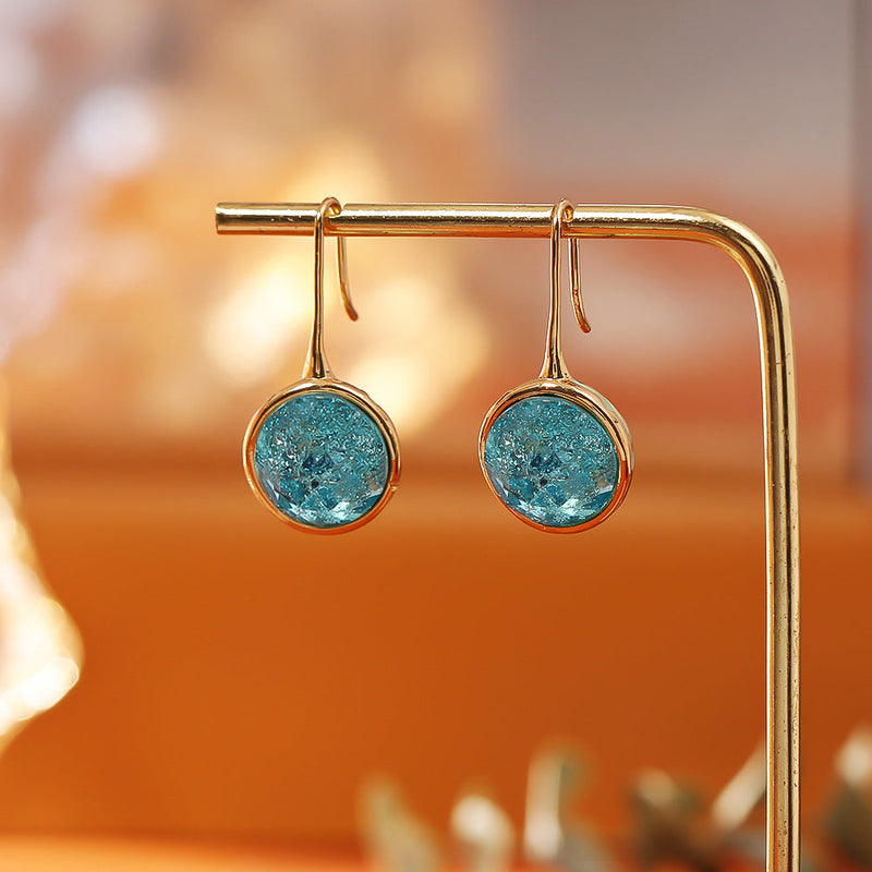 Elegant Blue Topaz Earrings