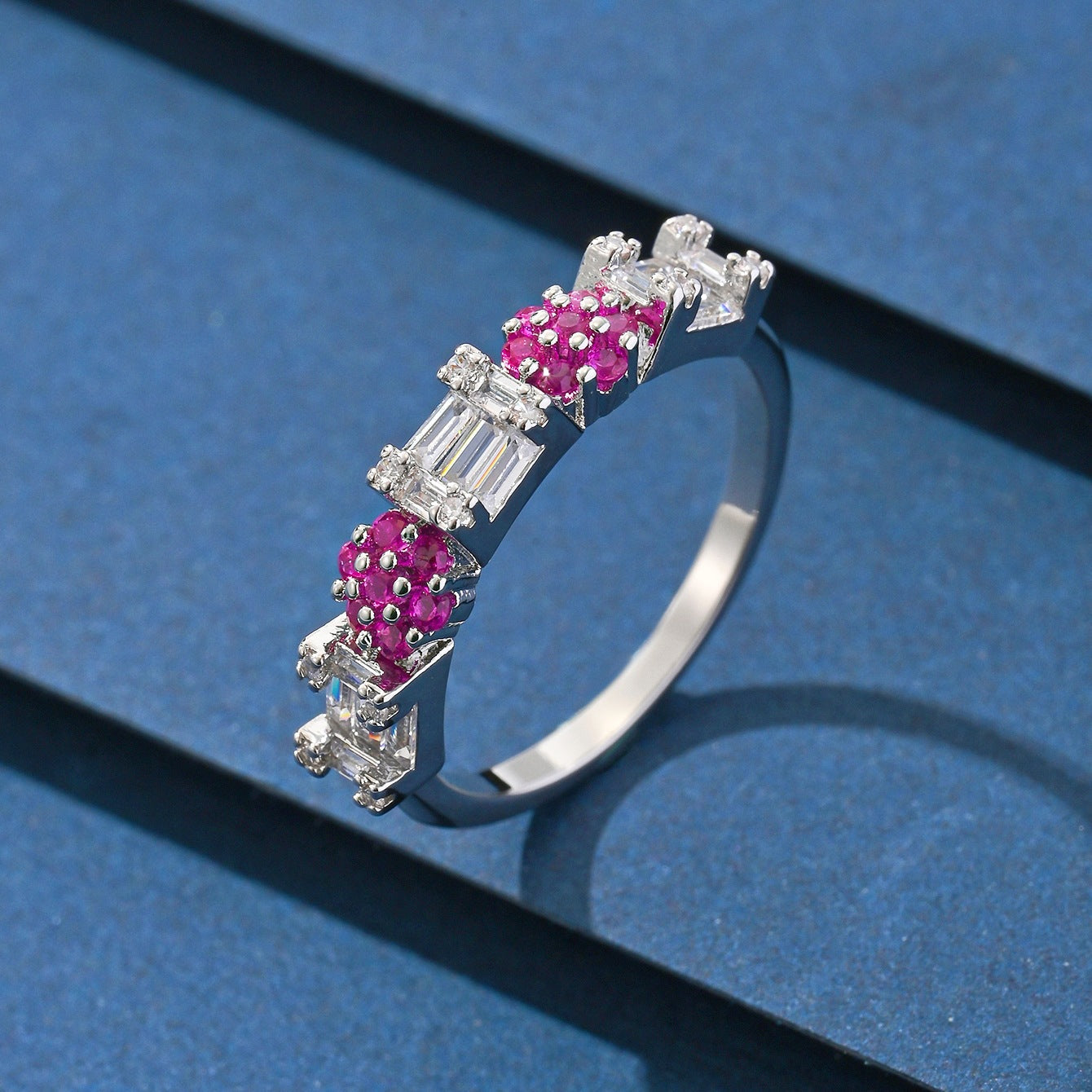 Elegant Ruby Diamond Ring