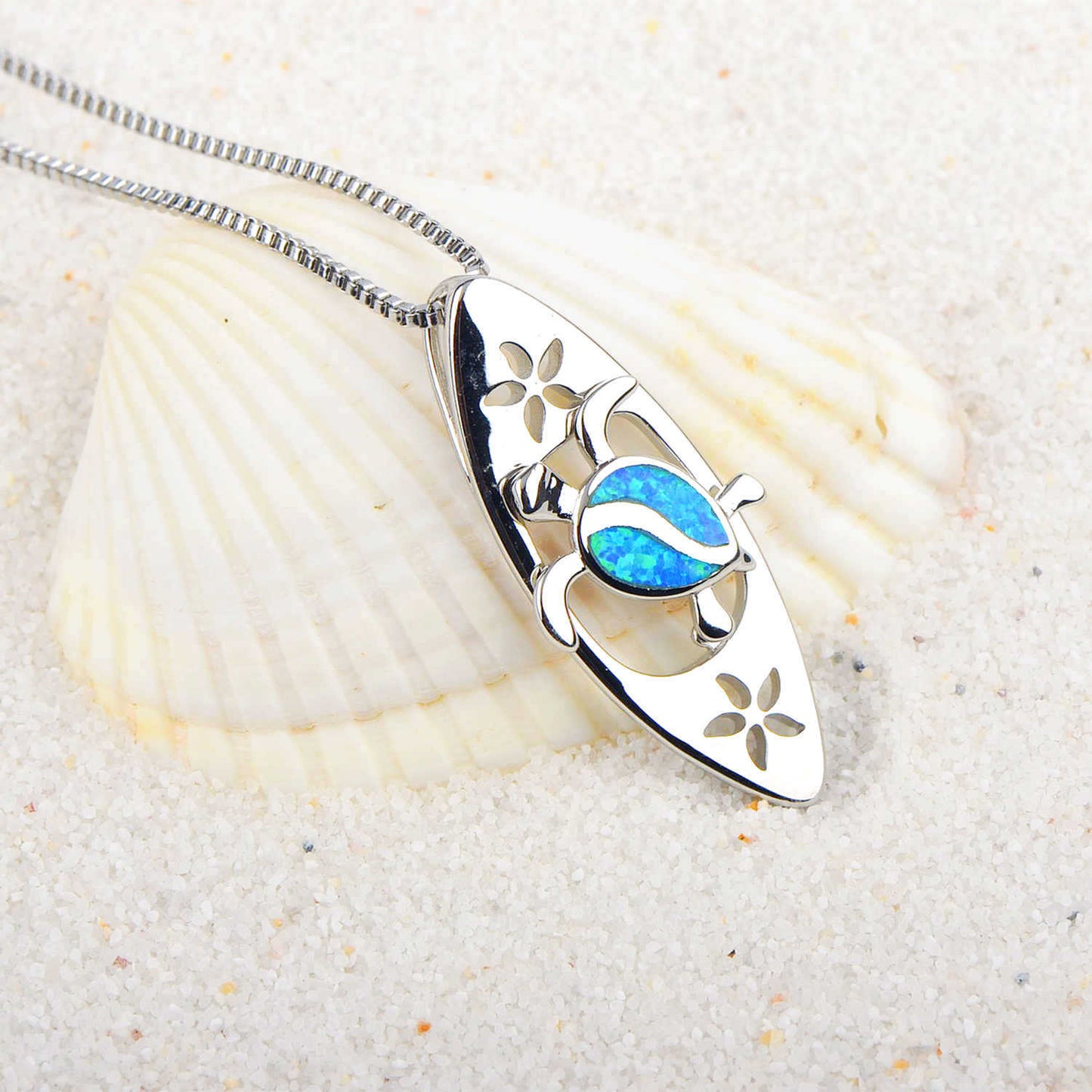 Elegant Opal Beetle Necklace