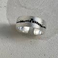 Modern Black Diamond Ring