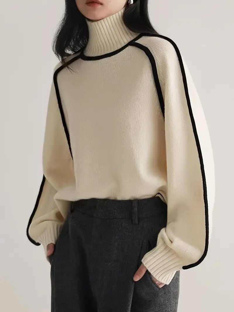 Half Turtleneck Knitted Sweater