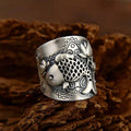 Vintage Carp Lotus Ring
