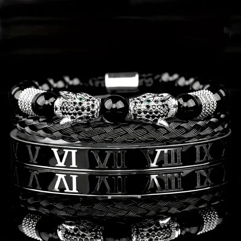 Double Leopard Head Bracelet Collection