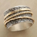 Bohemian Wide Three Layer Ring